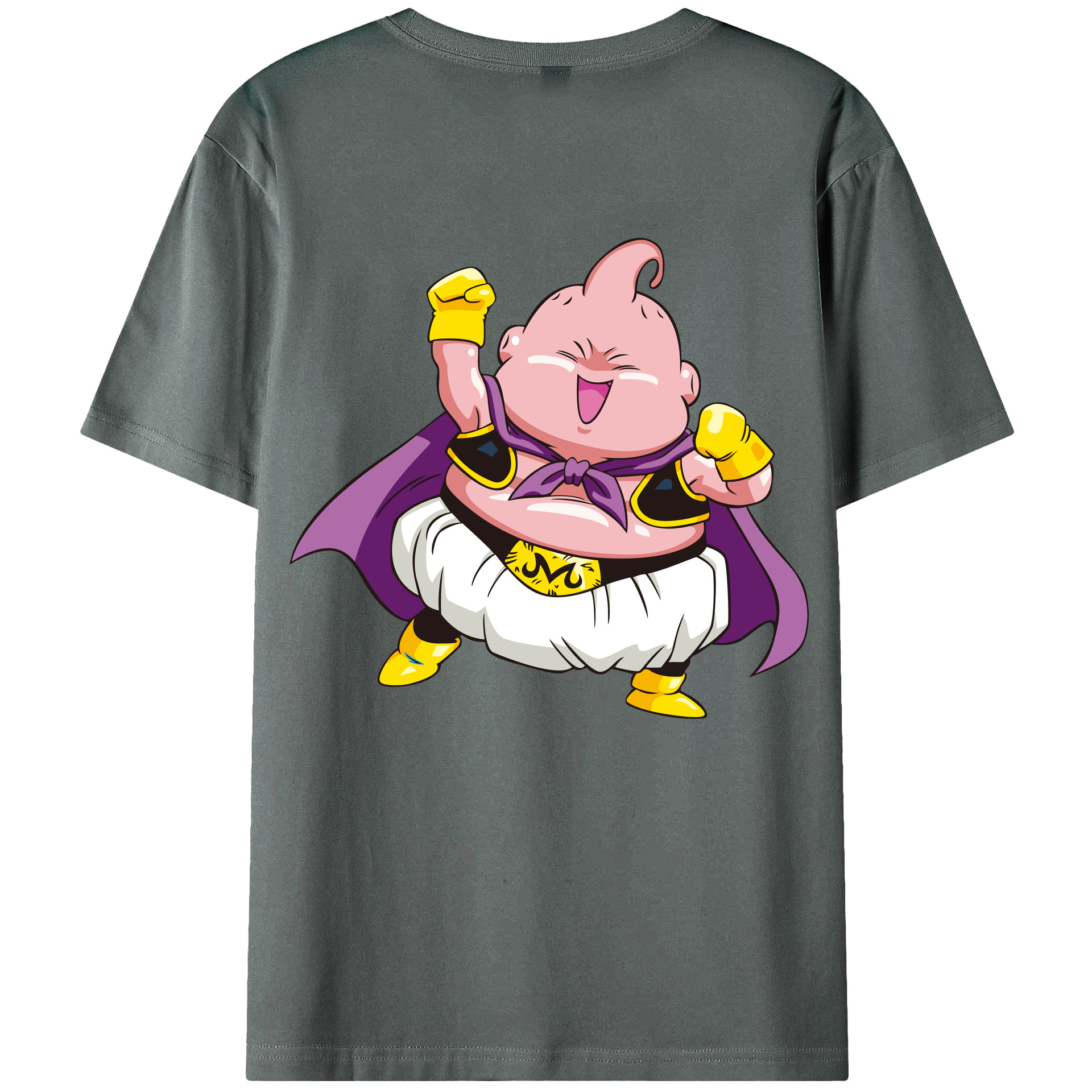 （画像用） ドラゴンボール 魔人ブウ DRAGON BALL Majin Buu 綿100％半袖Tシャツ（背面プリント）